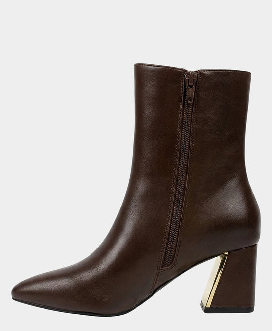 
Gold Brim Heel Bootie in BROWN view 2