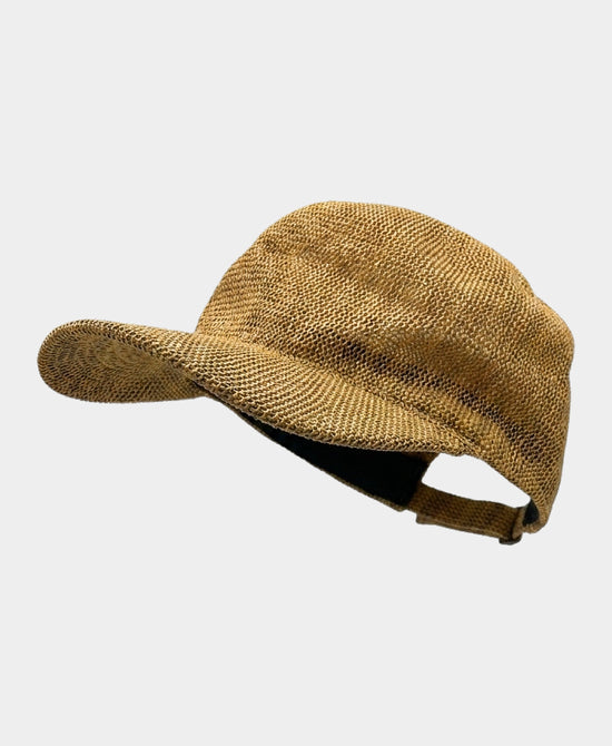
Straw Baseball Hat in TAN view 2