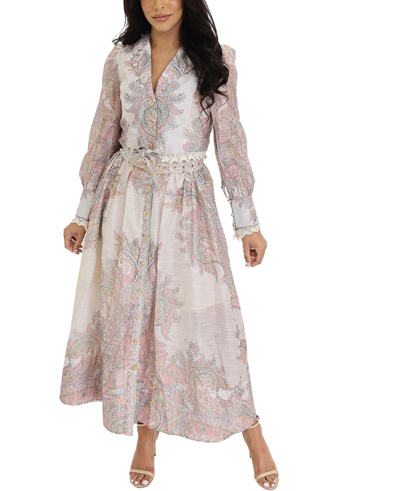 Floral Printed Blouse & Maxi Skirt Set- 2 Pc Set view 1