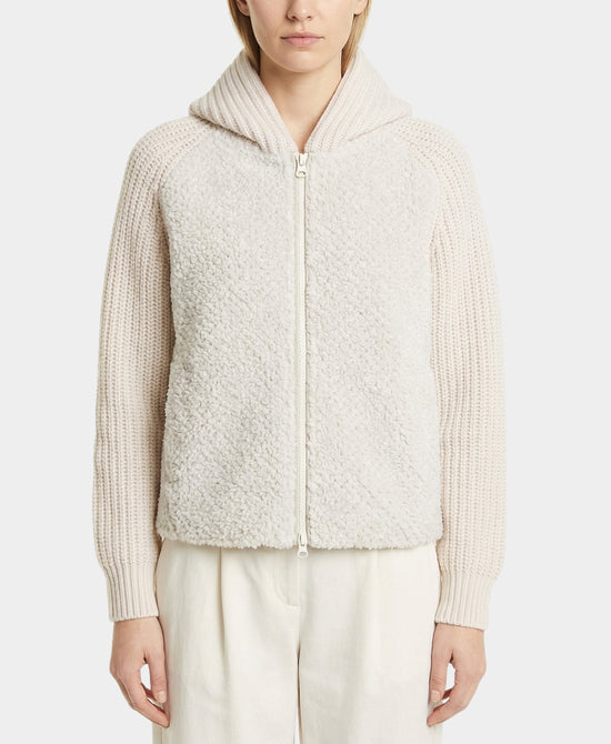 Shearling Jacket w/ Knit Sleeves view 