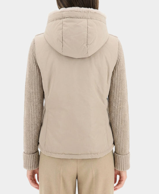 Shearling Jacket w/ Knit Sleeves view 