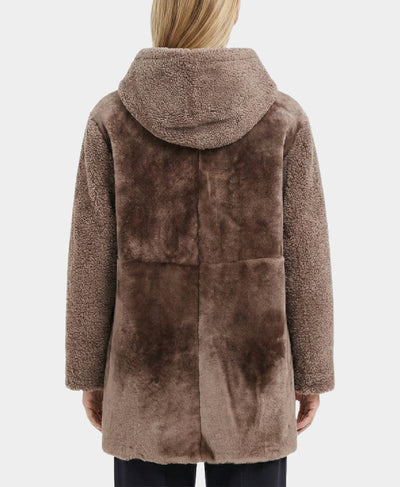 Shearling Coat w/ Hood image 2