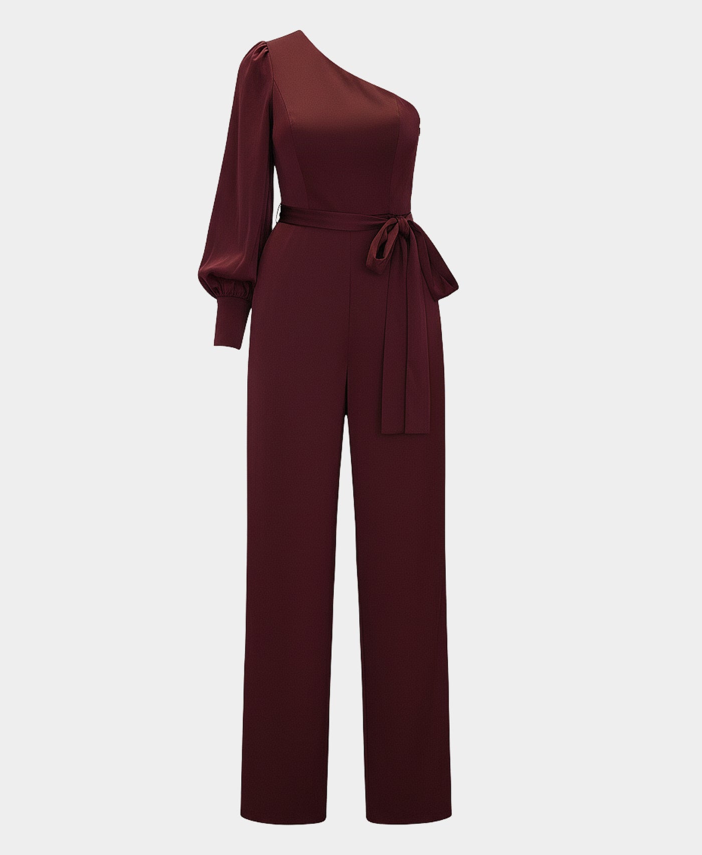 Satin One Shoulder Jumpsuit view 2