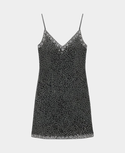 Beaded Rhinestone Dress