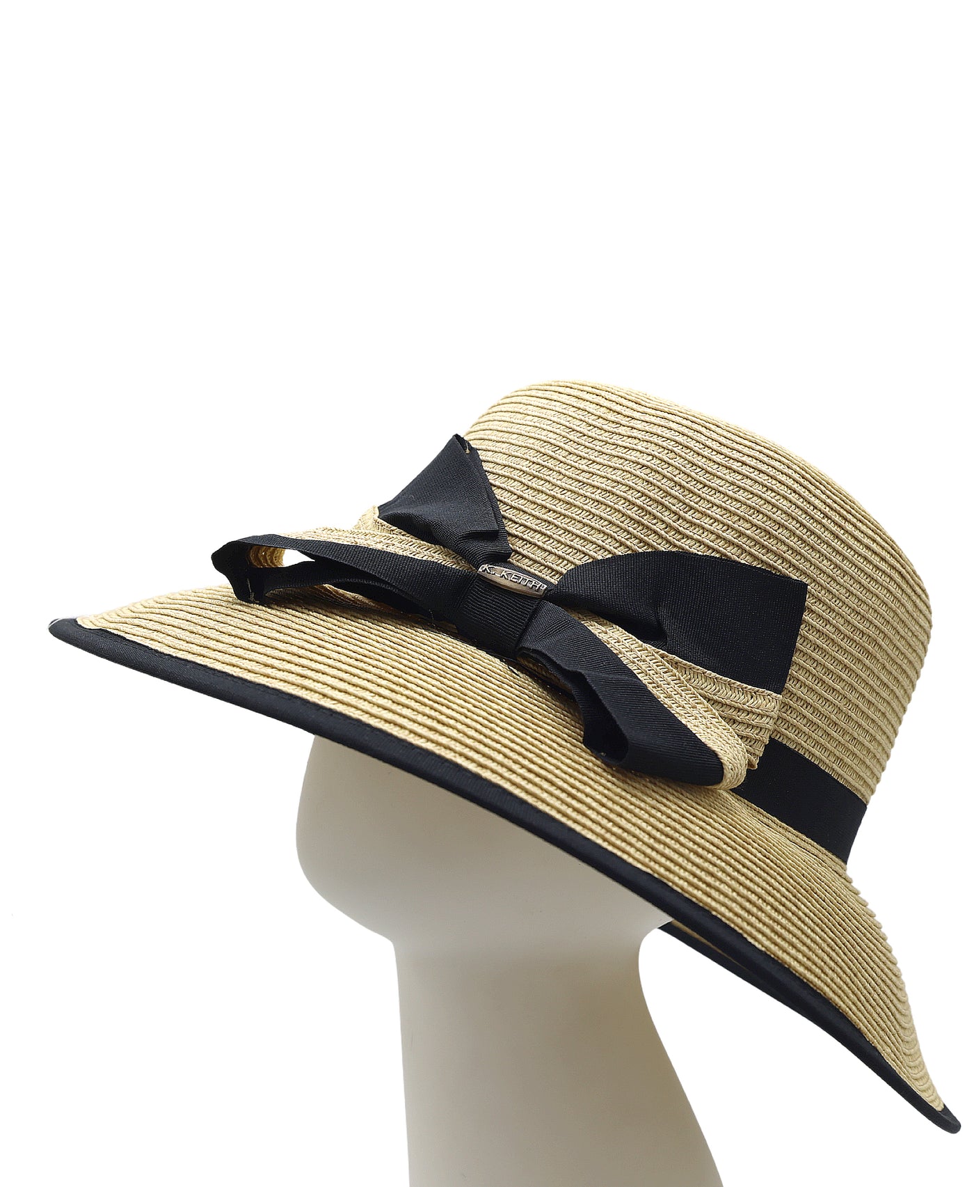 Two Tone Hat w/ Bow view 1