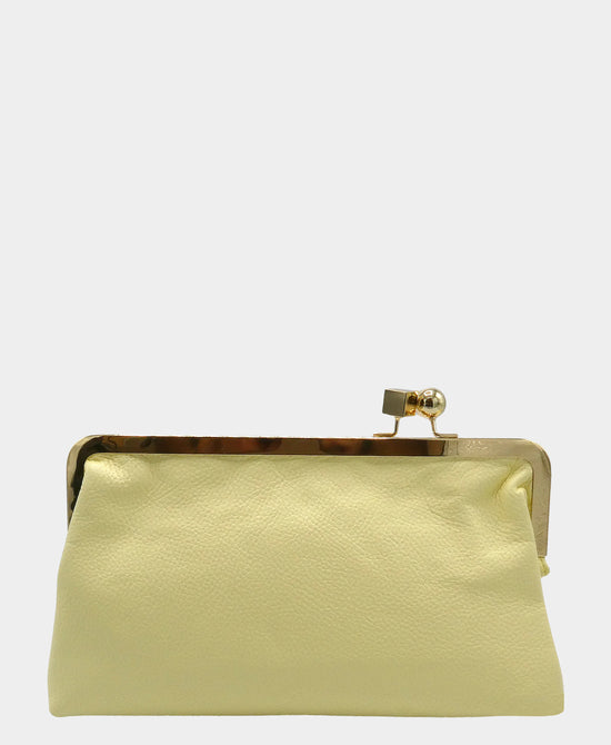 
Leather Clutch Bag in YELLOW view 2