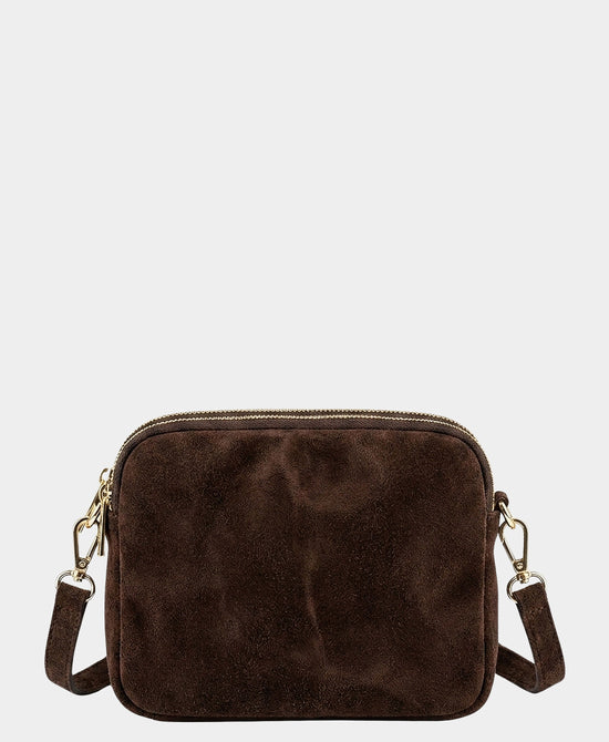 
Suede Crossbody Bag in BROWN view 2