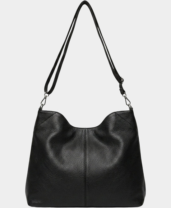 
Leather Tote Bag in BLACK view 1