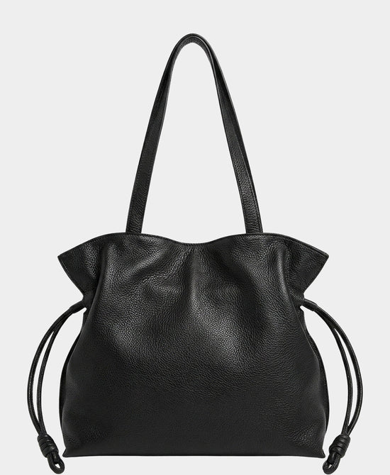 
Leather Tote Bag in BLACK view 1