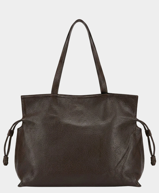 
Leather Tote Bag in BROWN view 2