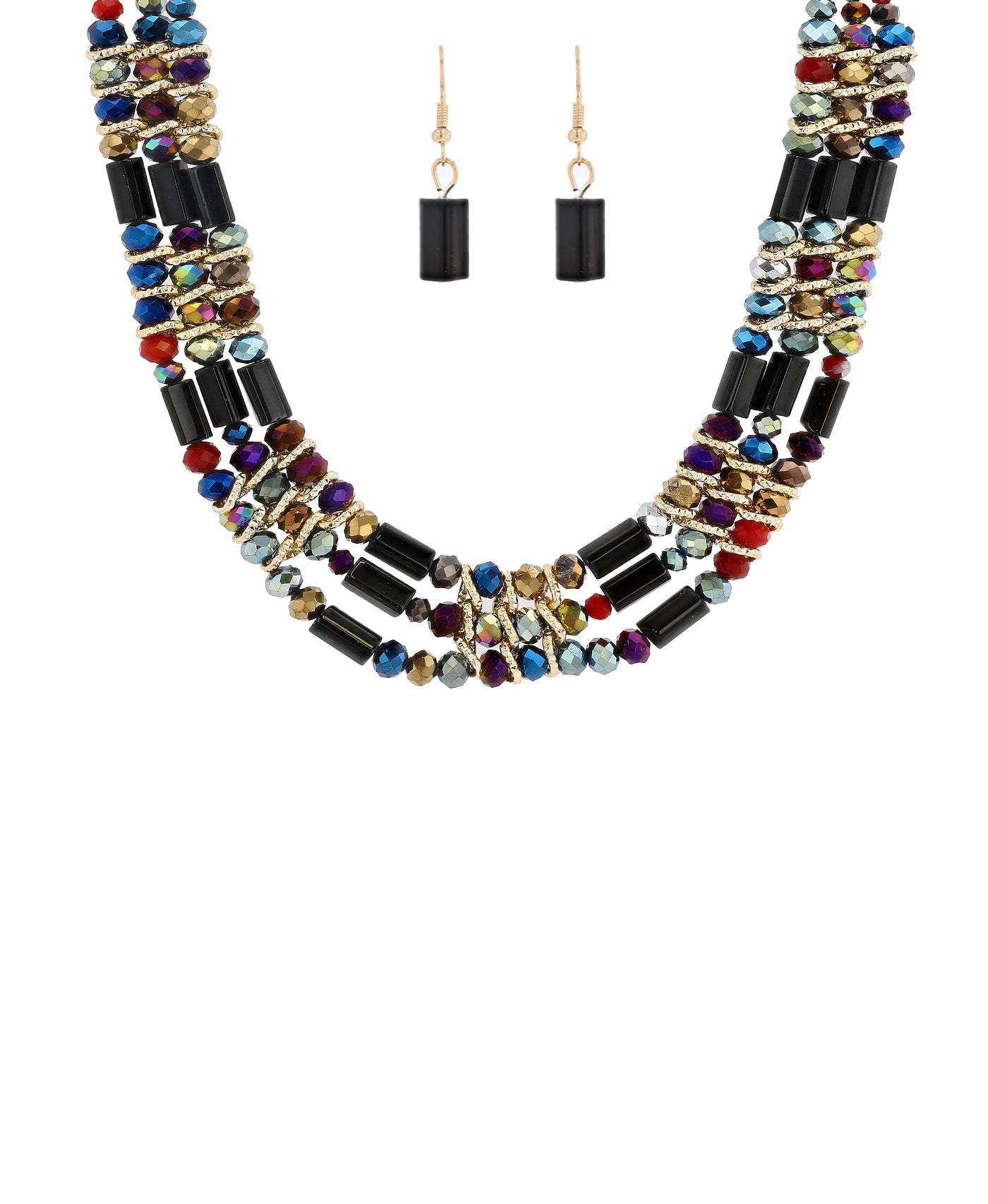 Beaded Necklace & Earring Set image 1