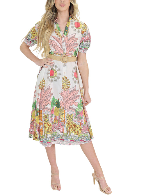 Print Midi Dress view 