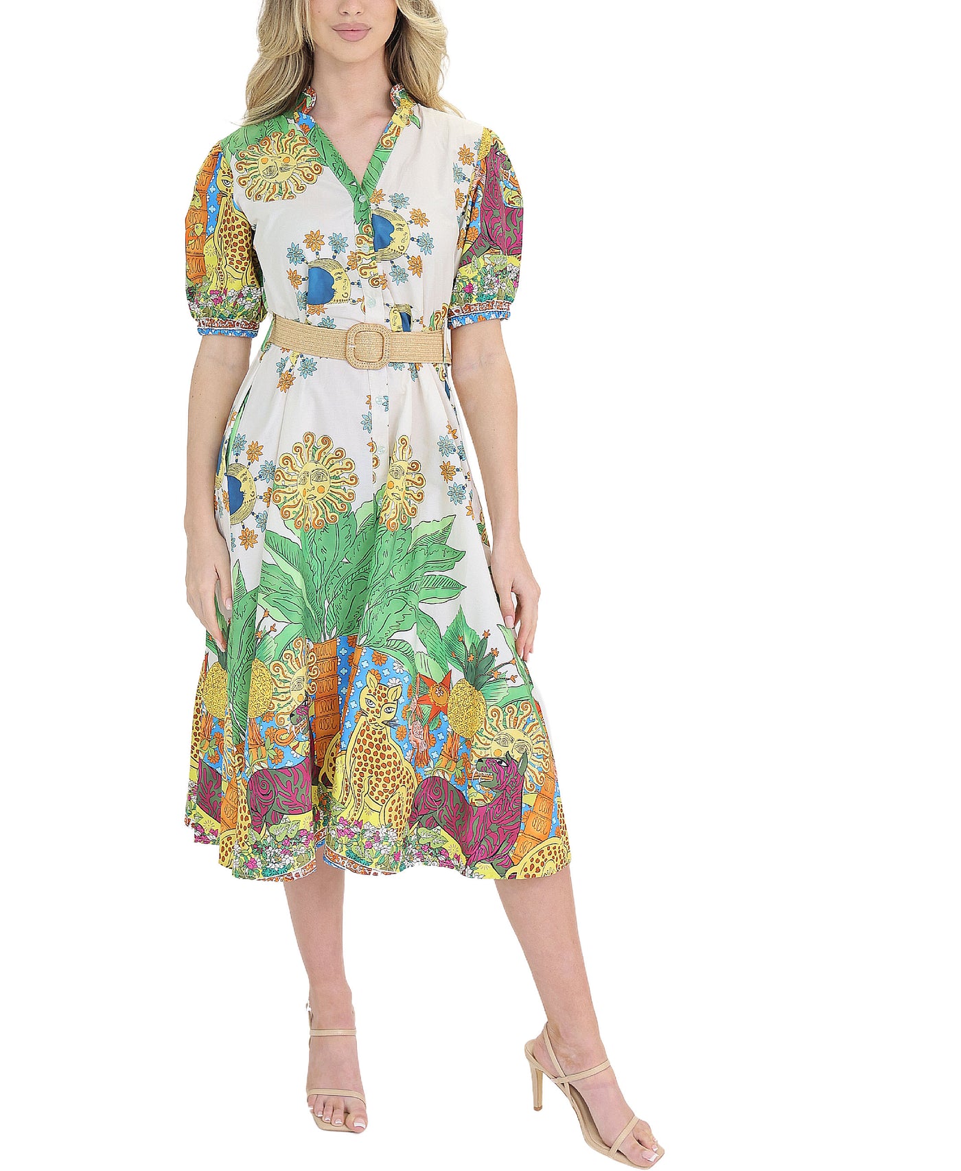 Print Midi Dress view 1