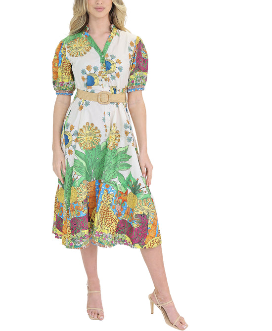 Print Midi Dress view 