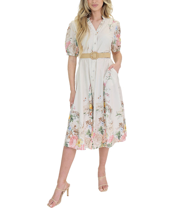 Floral Print Midi Dress view 