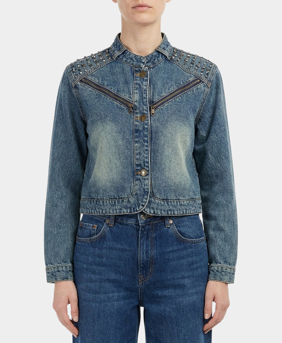 Denim Jacket w/ Jewels view 
