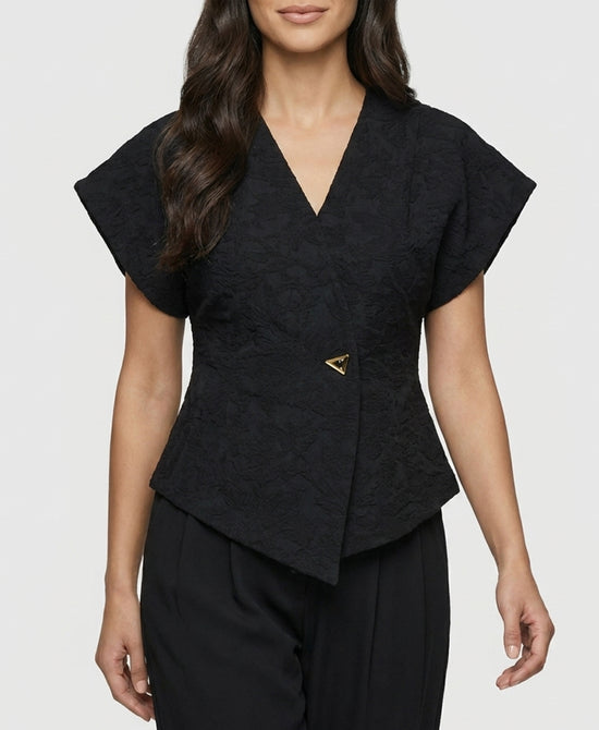 
Jacquard Blouse in BLACK view 1
