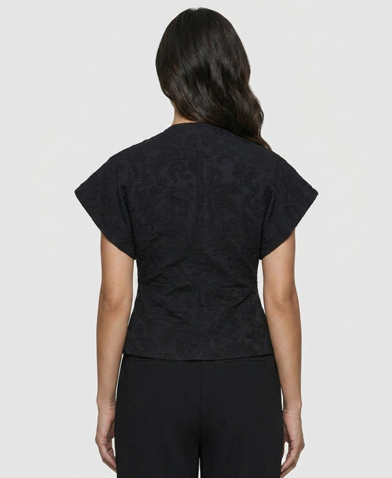 
Jacquard Blouse in BLACK view 2