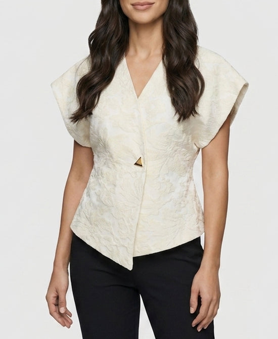 
Jacquard Blouse in IVORY view 1
