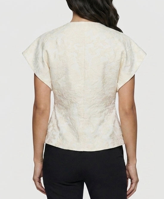 
Jacquard Blouse in IVORY view 2