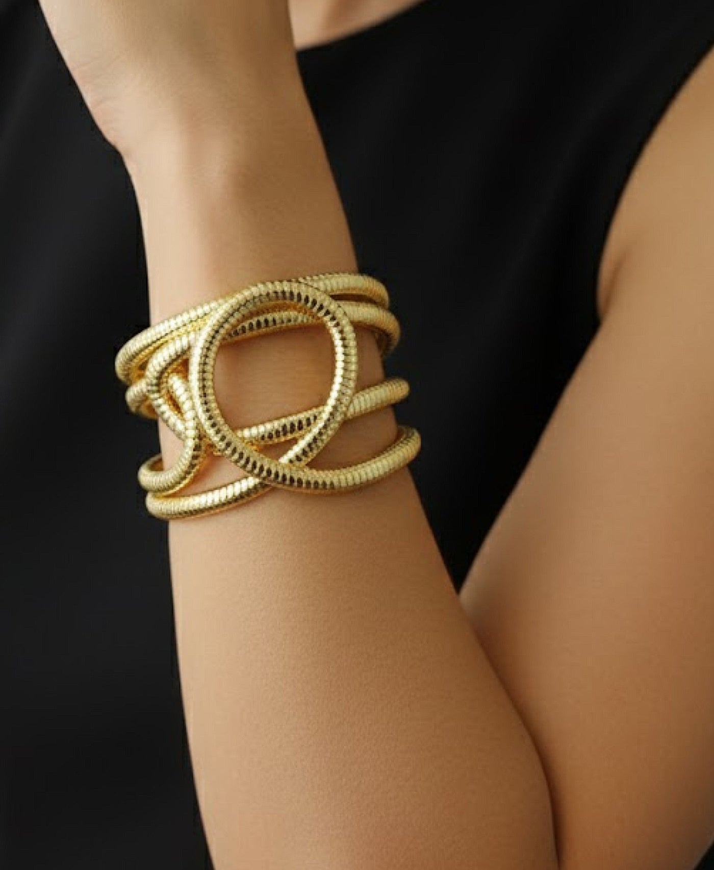 Textured Cuff Bracelet view 1