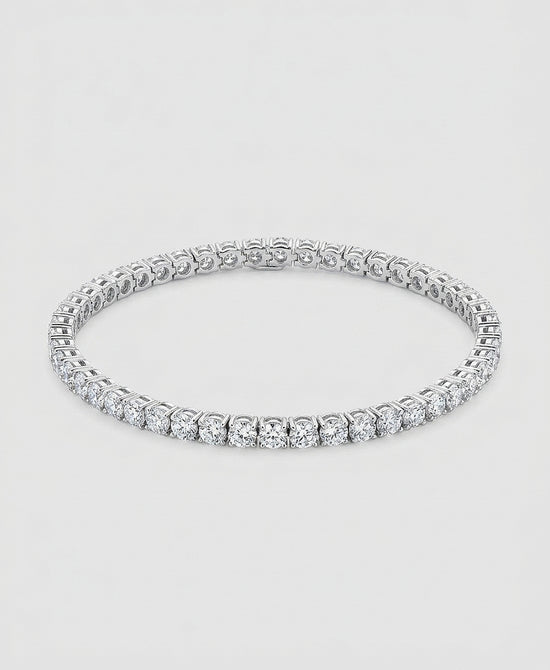 
Moissanite Tennis Bracelet in SILVER view 2