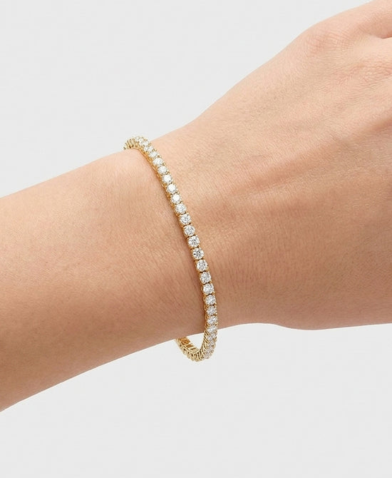 
Moissanite Tennis Bracelet in GOLD view 1