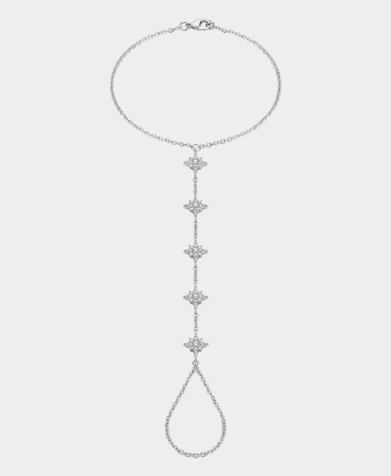 
Sterling Silver Starburst Hand Chain in SILVER view 2