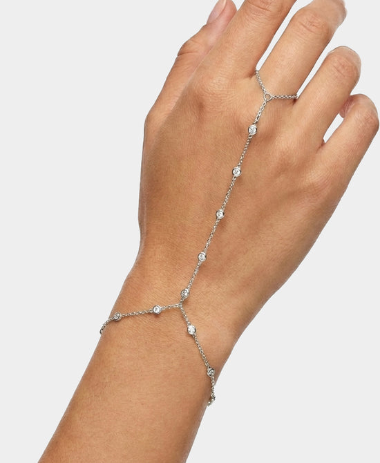 
Sterling Silver Hand Chain in SILVER view 1
