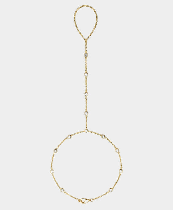 
Sterling Silver Hand Chain in GOLD view 2
