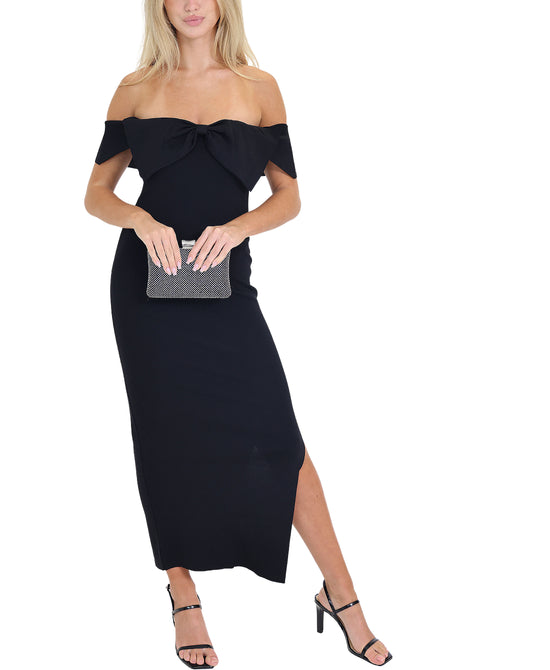 Bow Bodycon Midi Dress view 