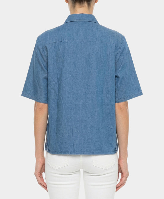 Embroidered Denim Shirt view 