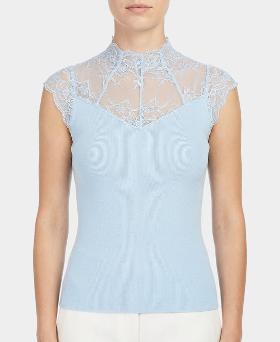 Knit Top w/ Lace view 