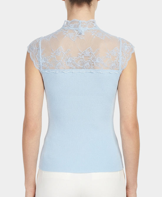 Knit Top w/ Lace view 