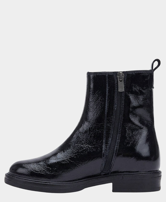 
Patent Leather Bootie in NAVY view 2