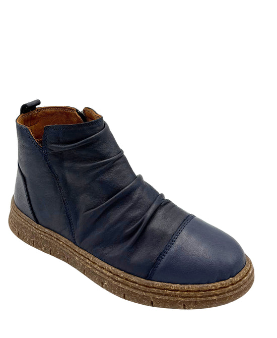 Leather Ruched Boot view 