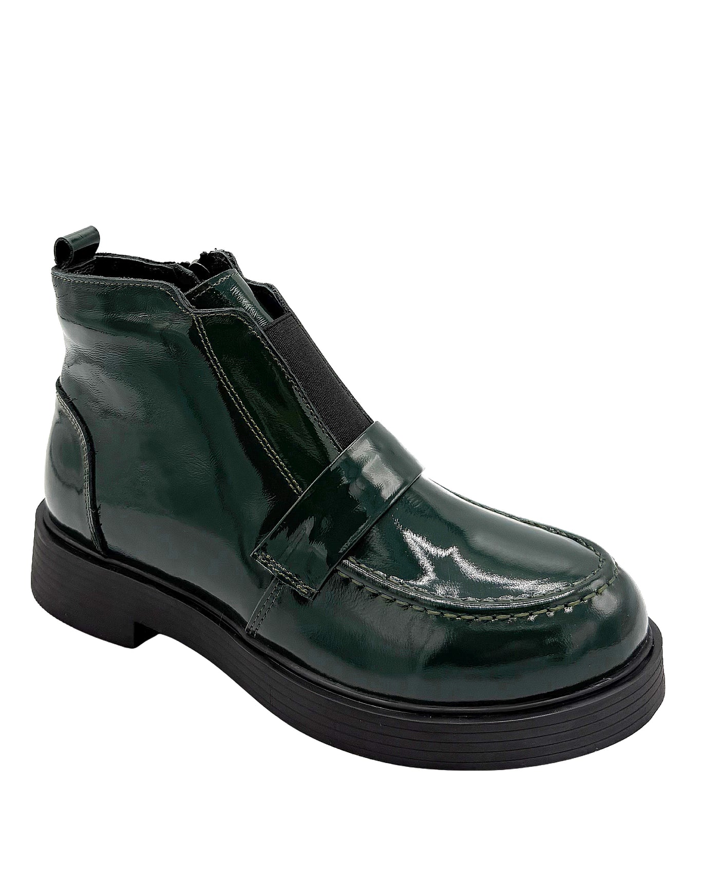 Leather Gloss Bootie view 1