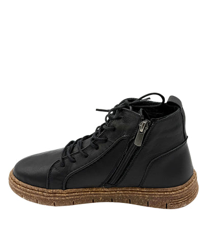 Leather Lace Up Bootie image 2