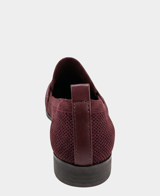 
Knit Loafer in BURGUNDY view 2