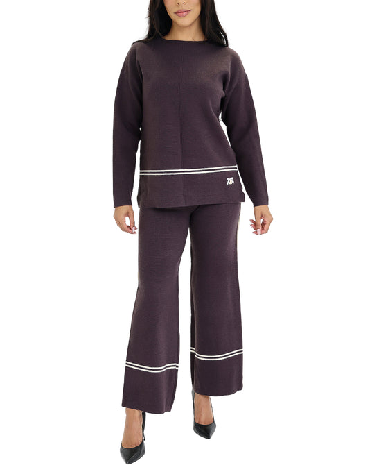 Stripe Sweater & Pant Set- 2 Pc Set view 1