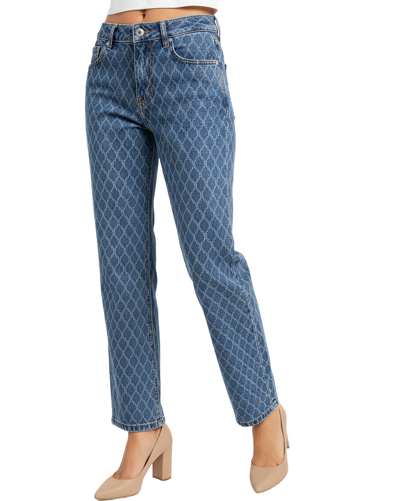 Textured Jeans view 1