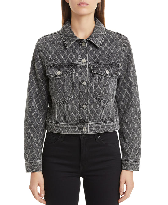 Textured Denim Jacket view 