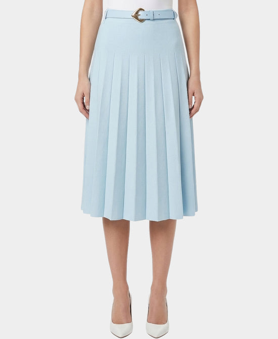 Knit Pleated Midi Skirt view 1