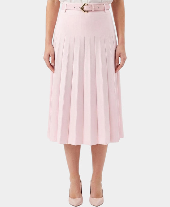 Knit Pleated Midi Skirt view 1