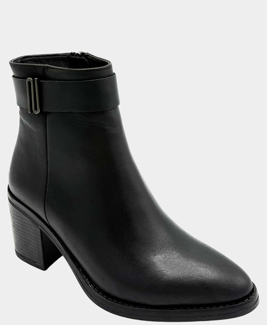 Leather Bootie w/ Metal Detail view 