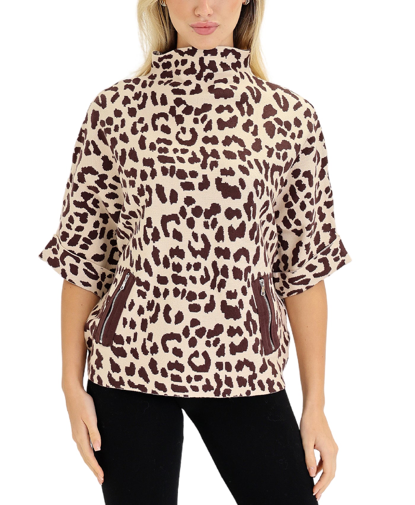 Leopard Print Sweater view 1