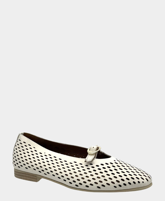 
Leather Perforated Ballet in BEIGE view 1