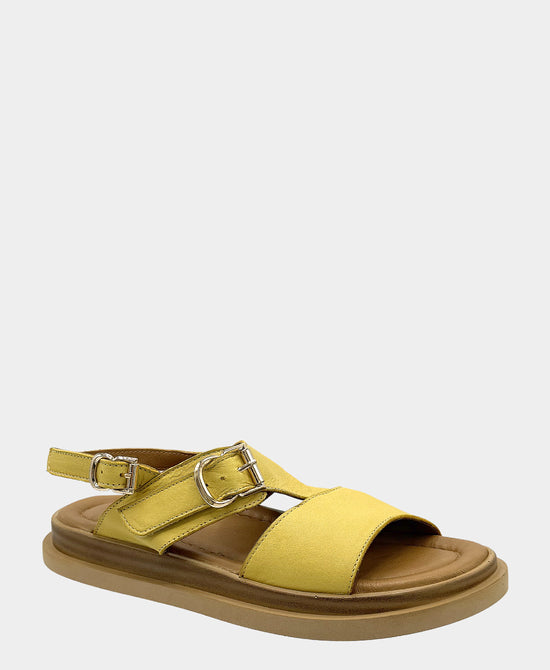
Leather Buckle Sandal in YELLOW view 1