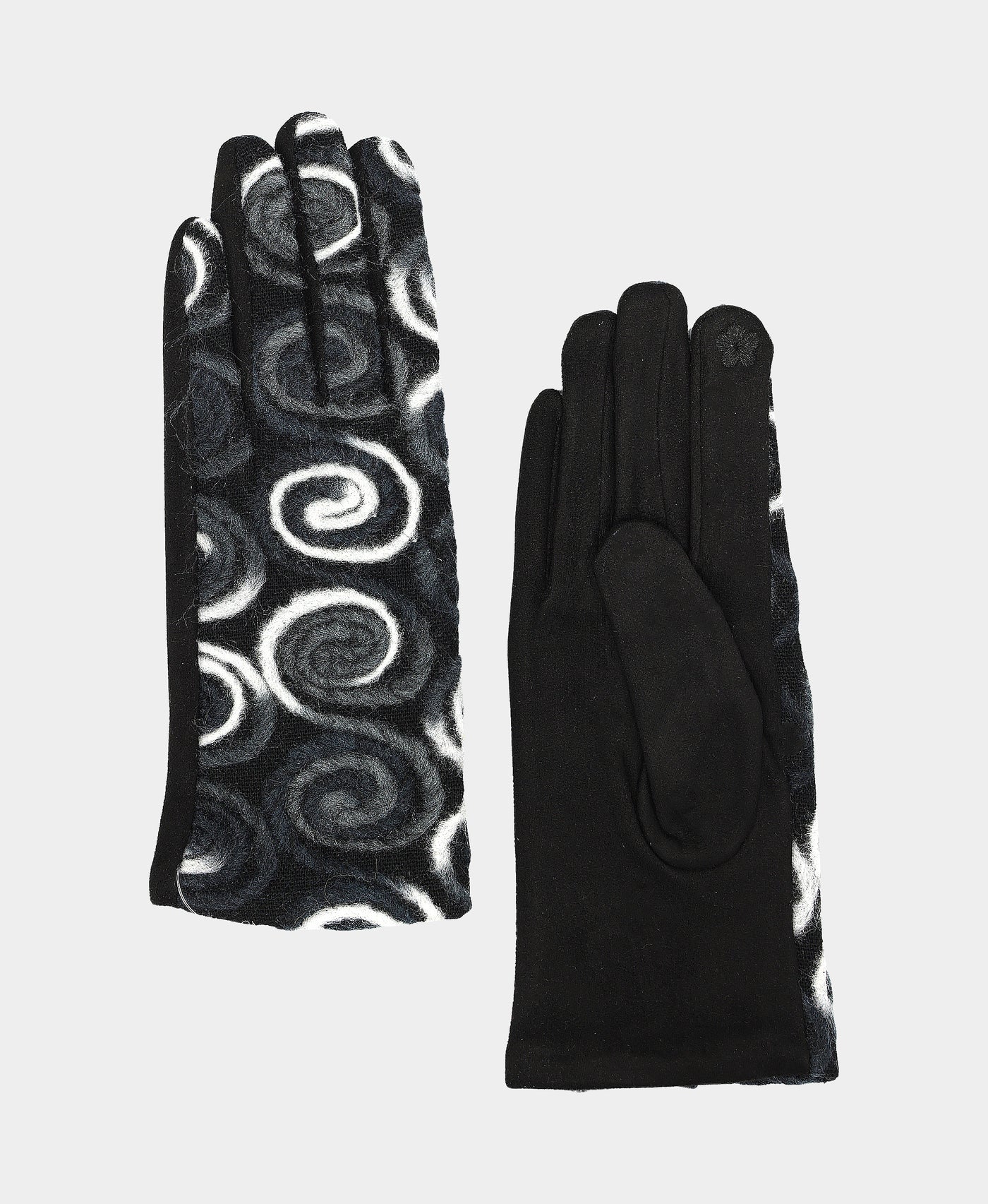 Gloves w/ Swirl Yarn Detail view 1