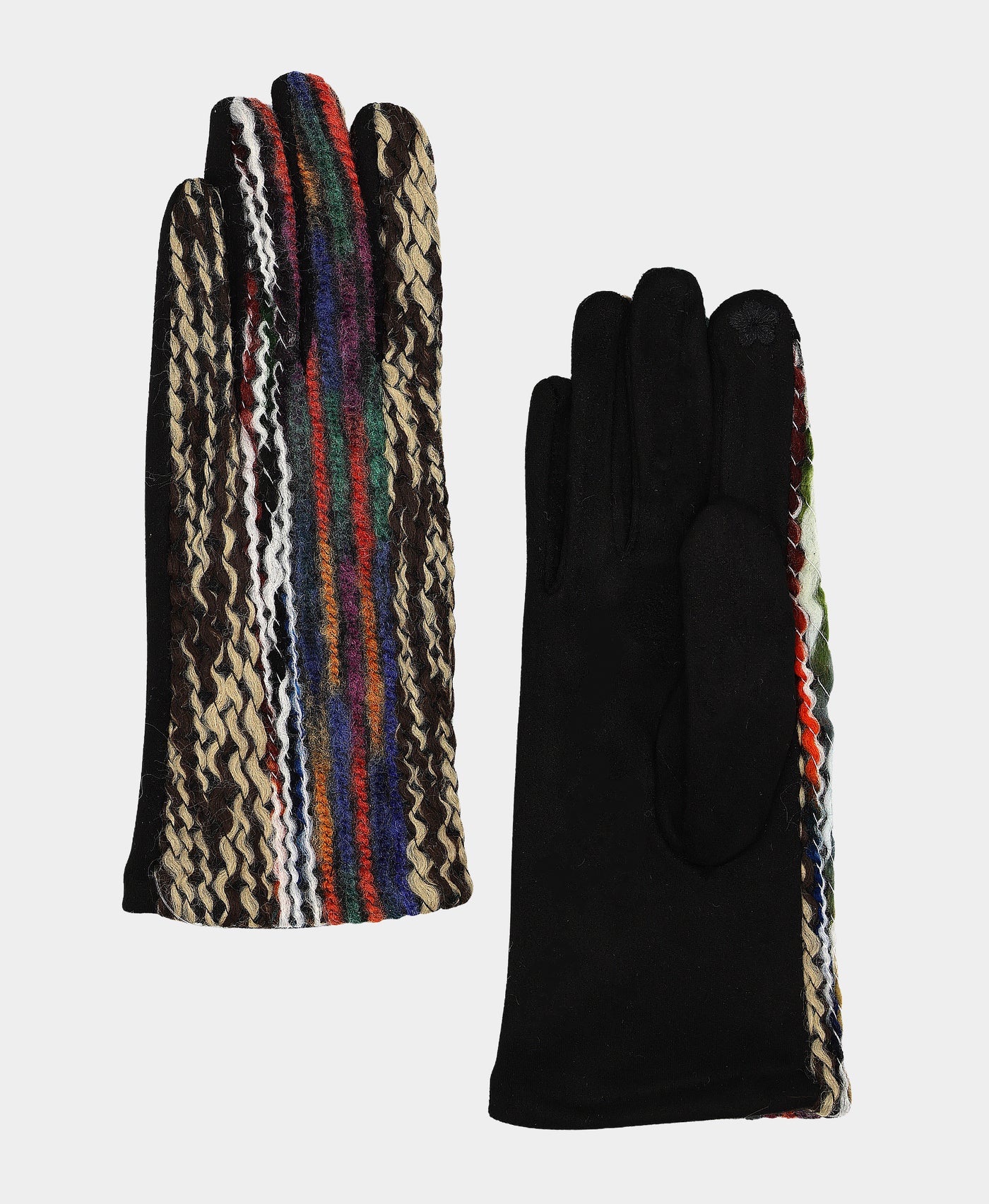 Gloves w/ Braided Yarn Detail view 1